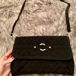 Vera Bradley black quilted purse